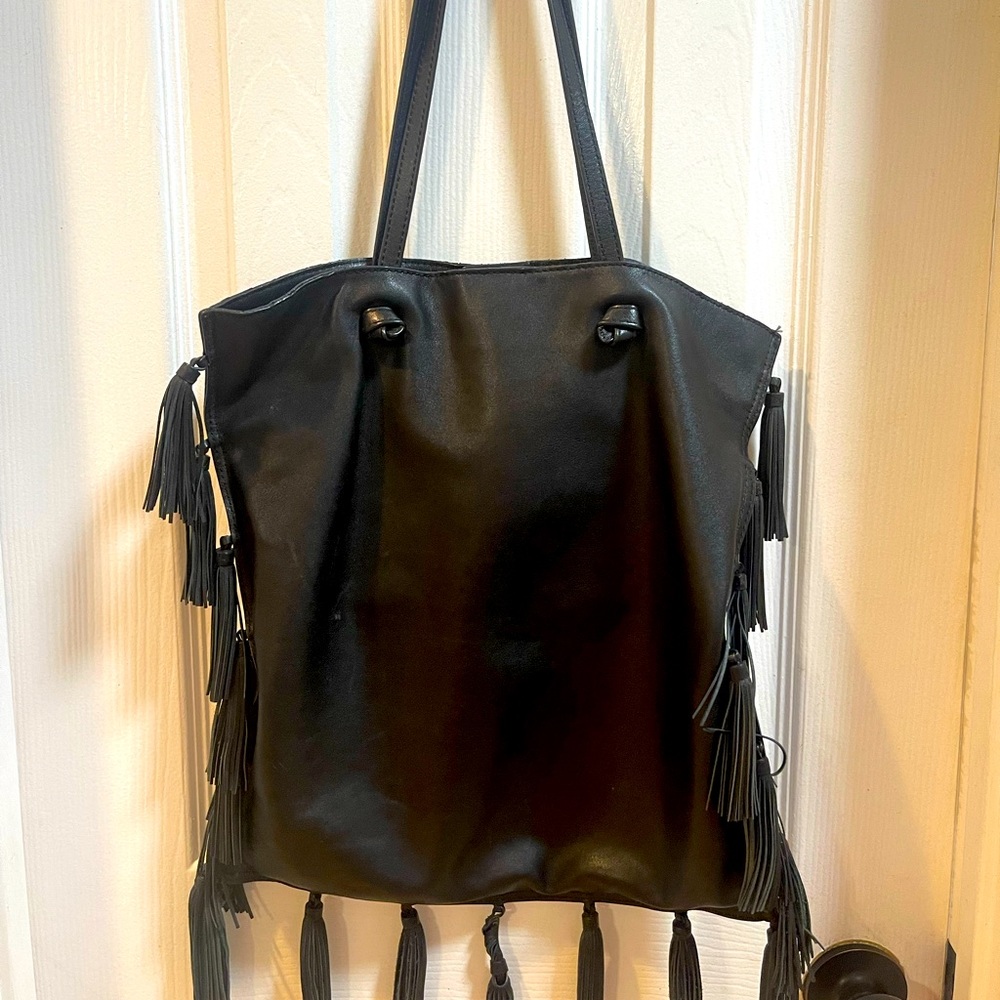 Loeffler Randall Preloved Black leather purse